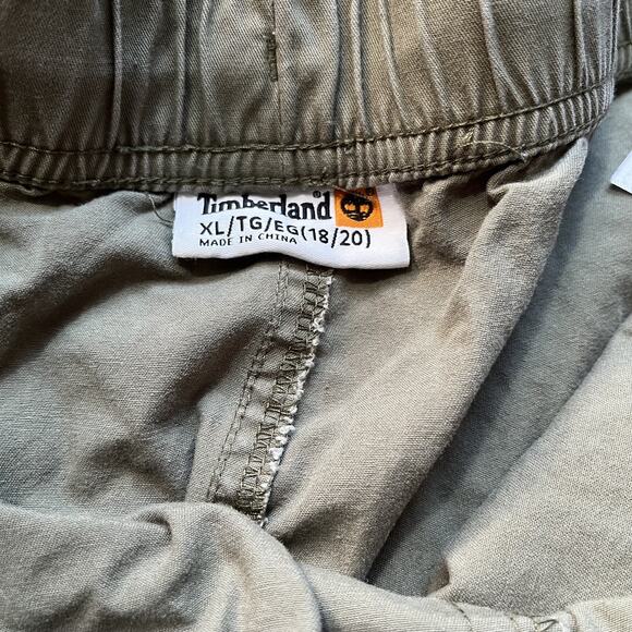 Timberland Cargo Shorts Mens Green Pockets Cotton Blend Board Sz.XL - Picture 8 of 8